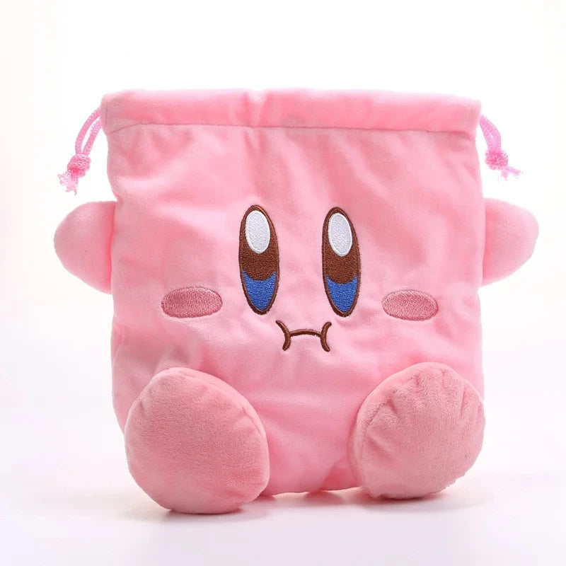 Kirby Drawstring Bag – Cute Retro Gamer Storage Sack