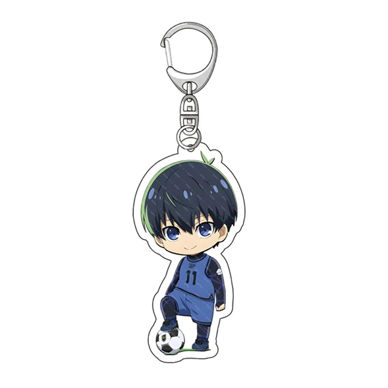 Blue Lock Anime Acrylic Keychain Isagi Bachira Chigiri Bag Charm