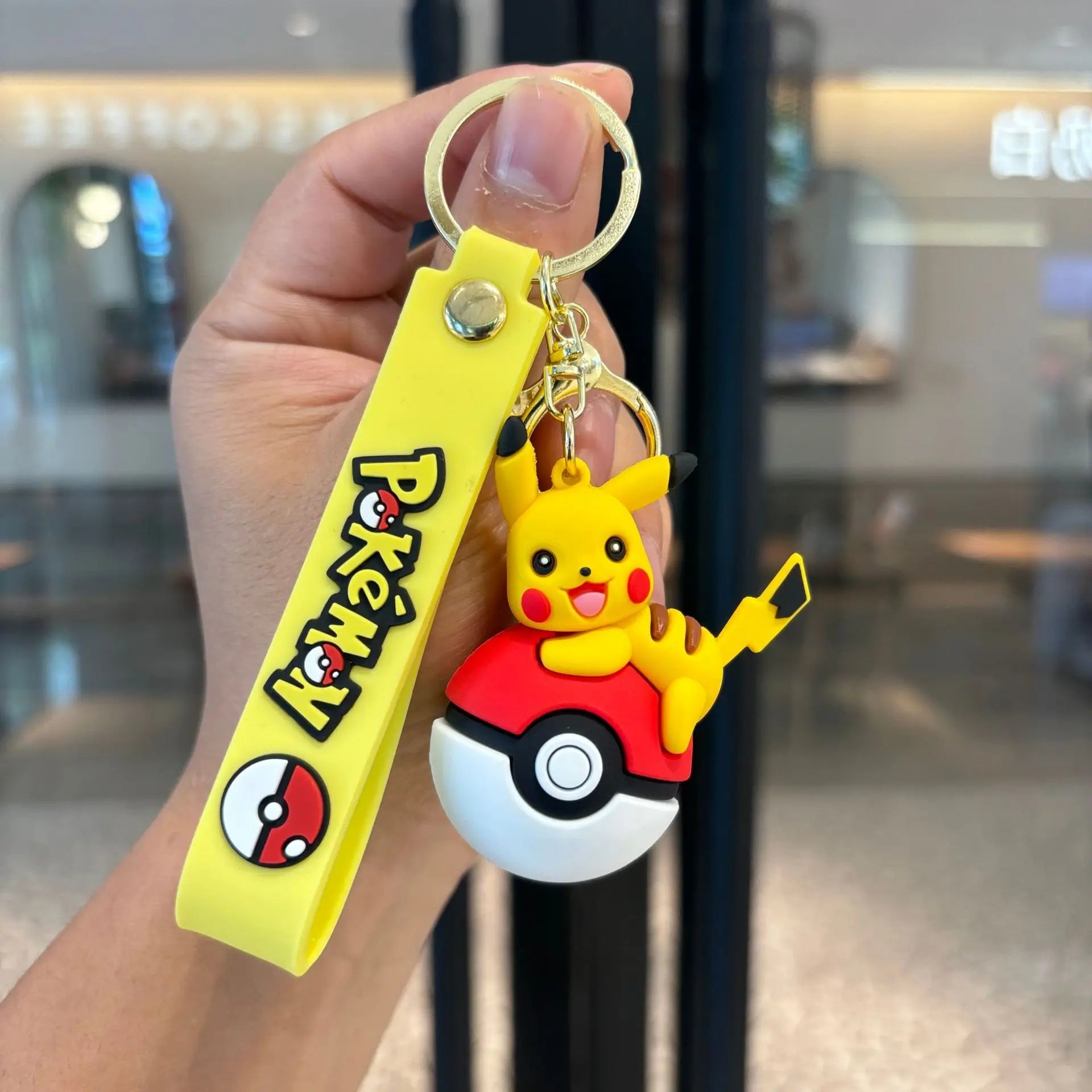 Poké Ball Character Keychain Set