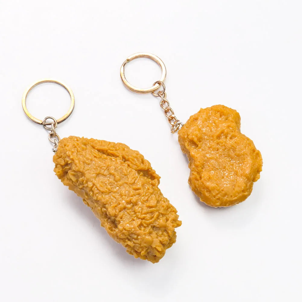 Fried Chicken & Fries Keychain