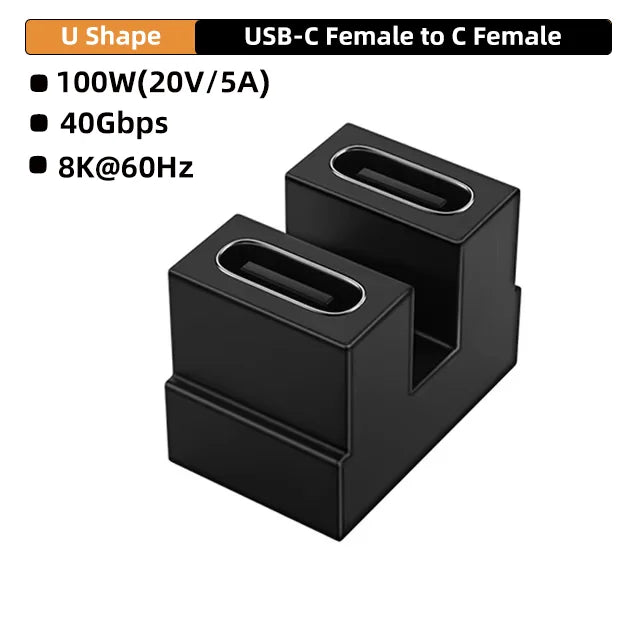 USB4.0 Type-C 90° Adapter
