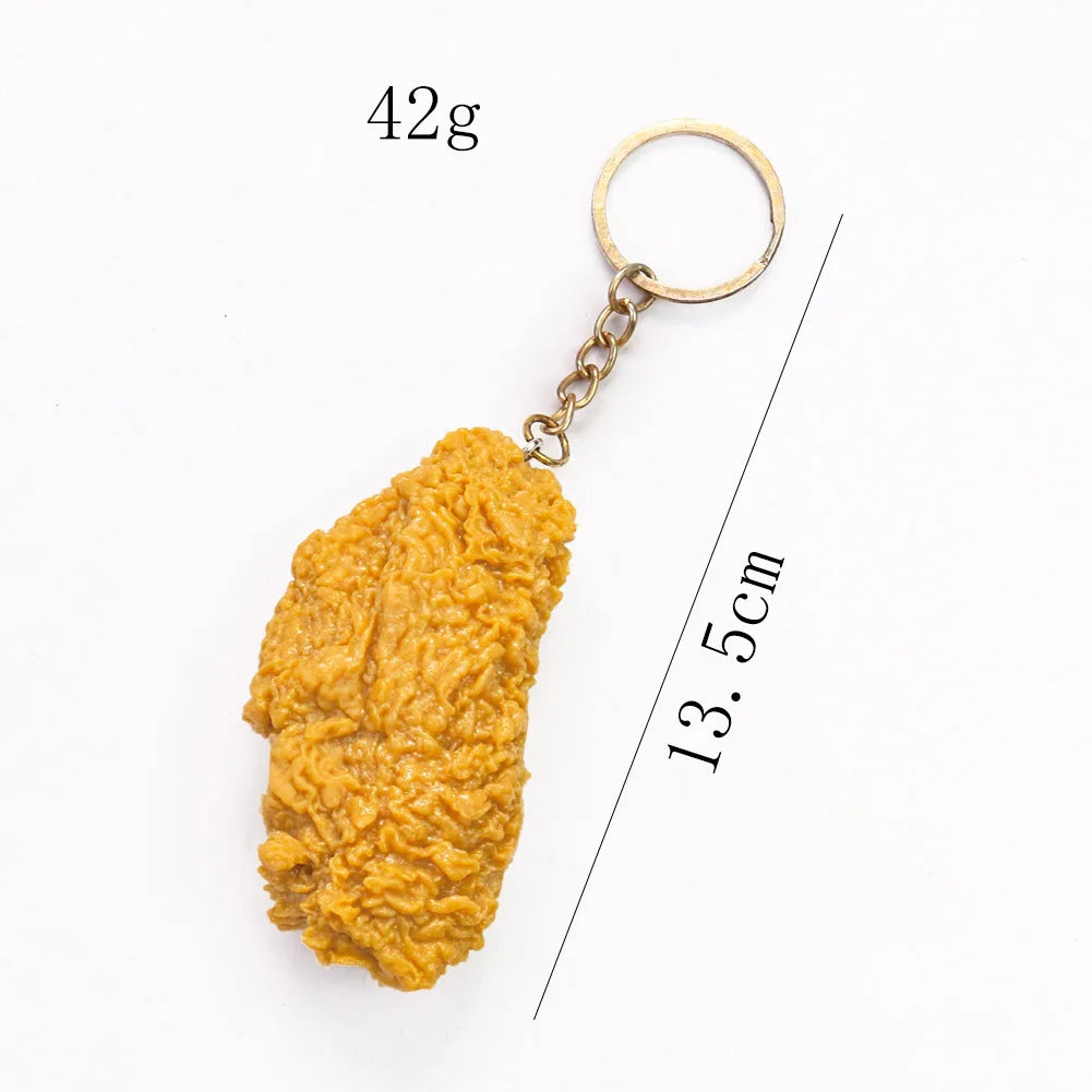 Fried Chicken & Fries Keychain