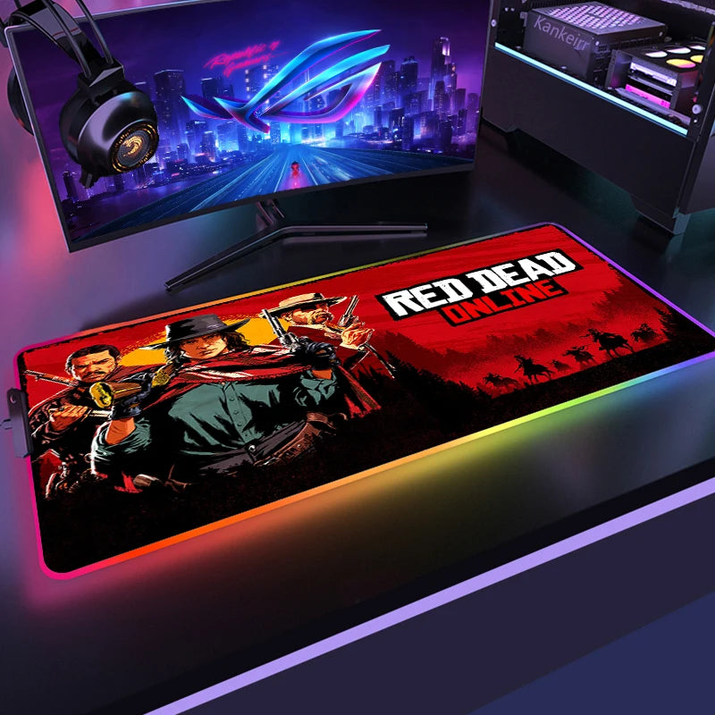 Red Dead RGB Mouse Mat – Frontier Edition