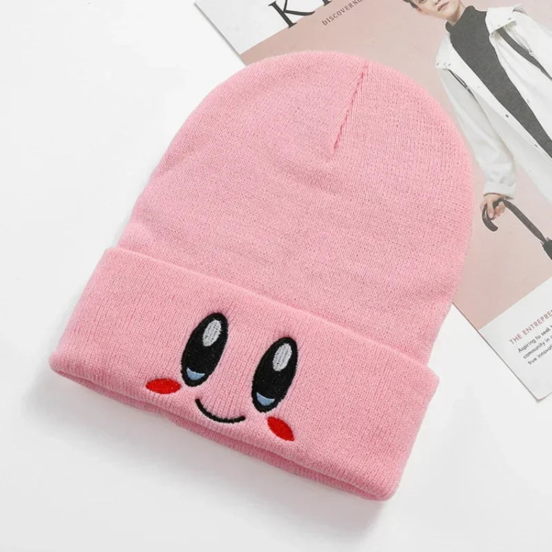 Kirby Beanie Hat – Cute Retro Gamer Winter Hat