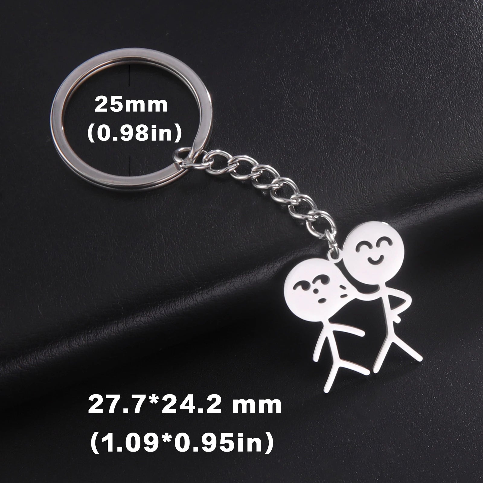 Funny Stickman Middle Finger Keychain